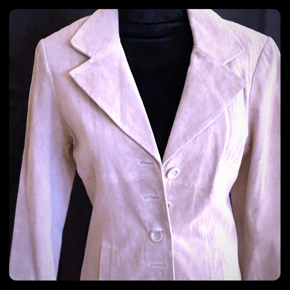 Suede blazer
